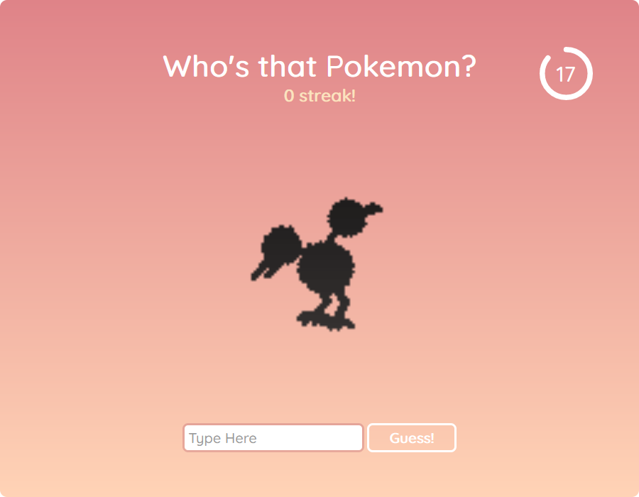 Who's That Pokemon?